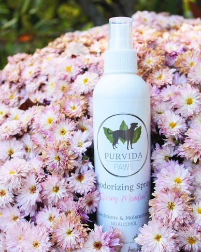 purvida paws deodorizing spray natural dog grooming products